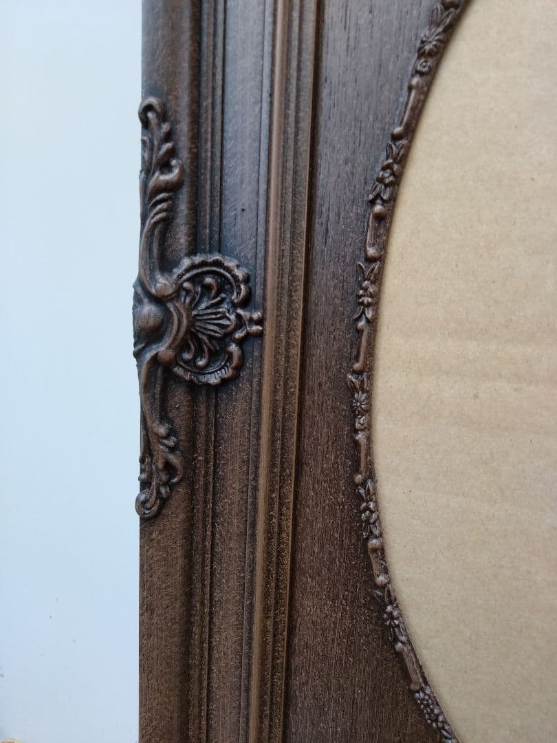 ガラス付き　未使用　エス アンド エフ　S&F　高級輸入額縁　半切　アンティーク