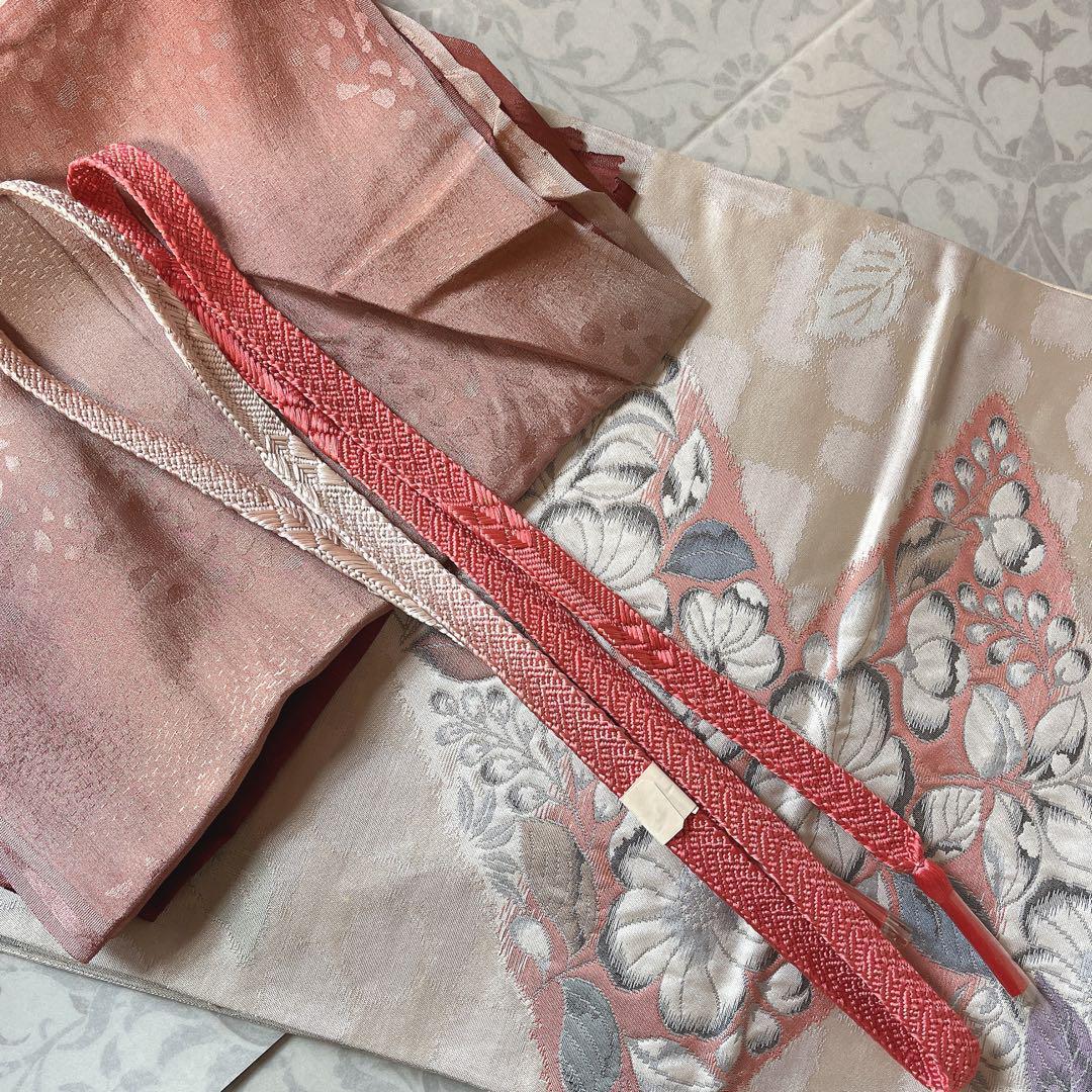 訪問着フルセット　着物　正絹　辻ヶ花　大人ピンク　K4