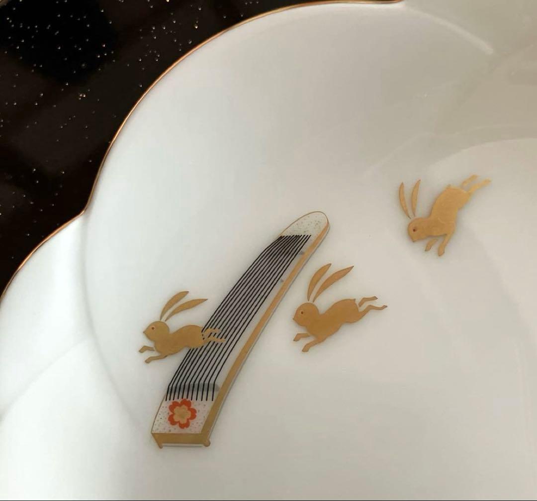 大倉陶園　ひな祭り柄　銘々皿ペア　ケーキ皿