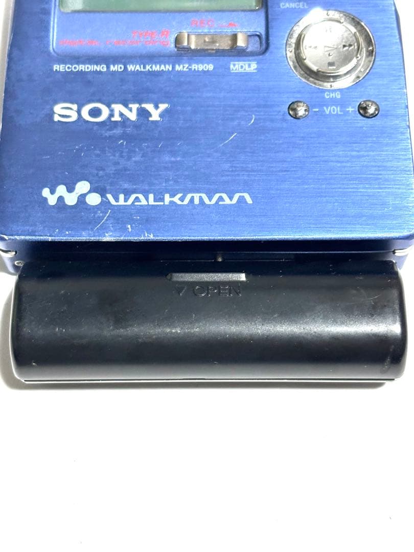 3点セットSONY MDレコーダー MZ-R909 動作品 乾電池ケース付き