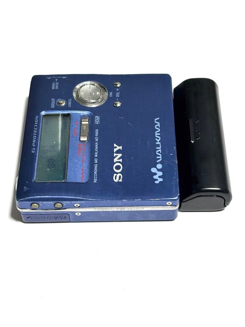 3点セットSONY MDレコーダー MZ-R909 動作品 乾電池ケース付き