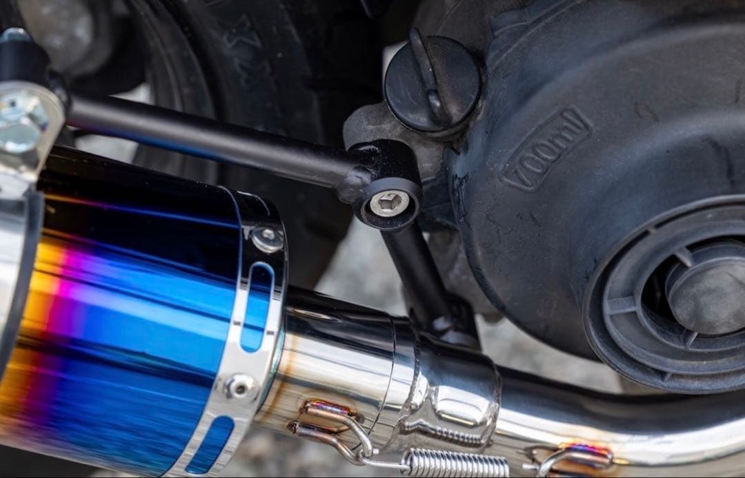 新製品 アドレスV50 (CA4BA ) HMS製 B2Xマフラー ブルー