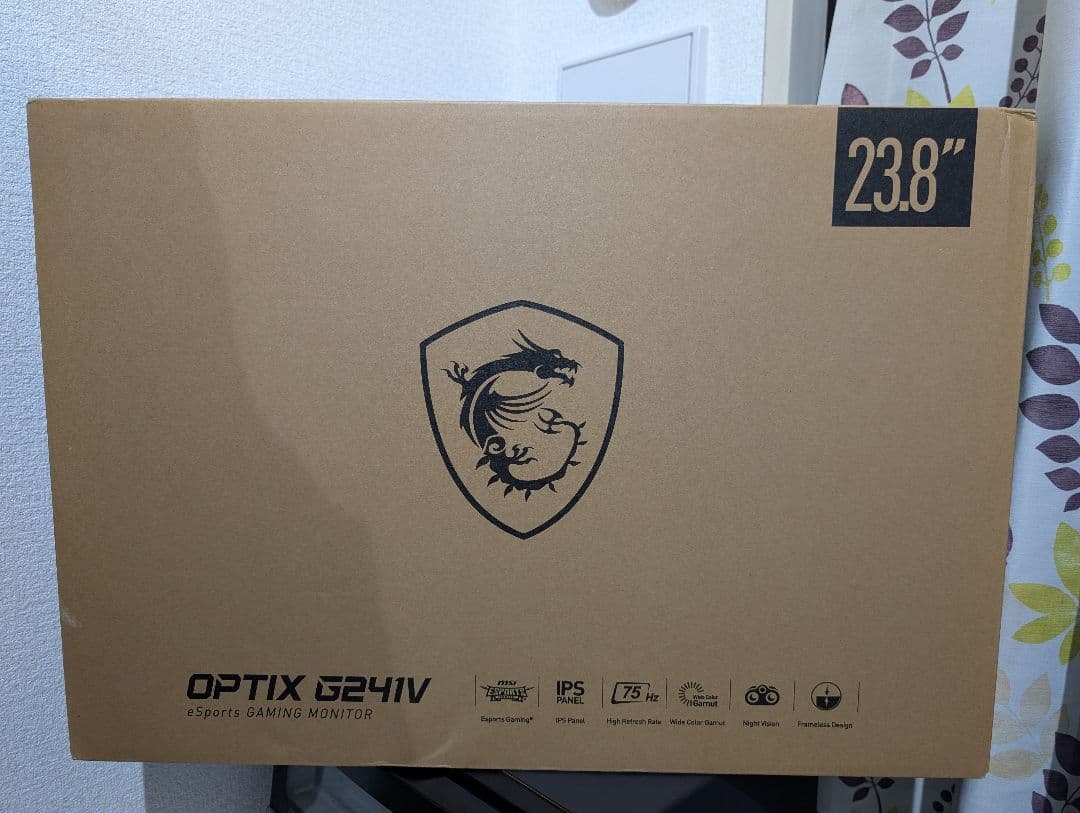 【美品】MSI OPTIX G241V 23.8インチ ゲーミングモニター本体①