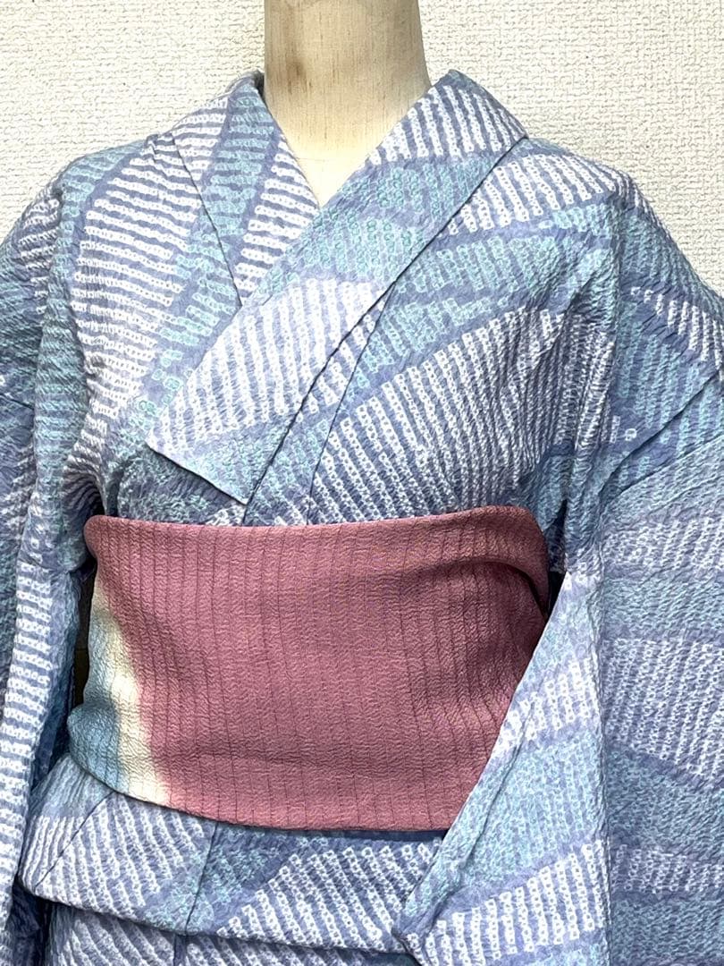 有松鳴海絞り　浴衣　（201）