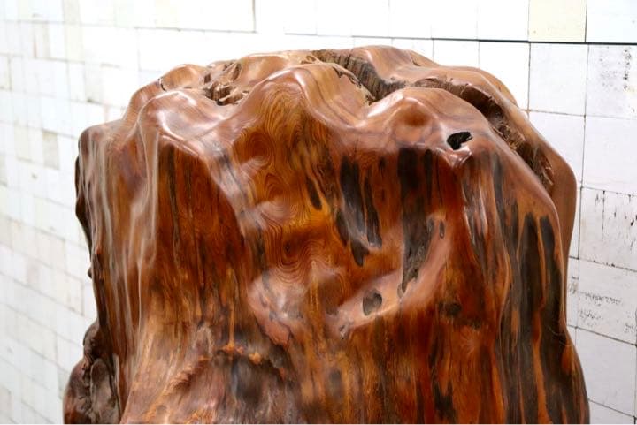 GMFS276○世界遺産屋久杉 無垢 一枚板 衝立 パーティション オブジェ 置