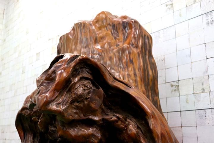 GMFS276○世界遺産屋久杉 無垢 一枚板 衝立 パーティション オブジェ 置