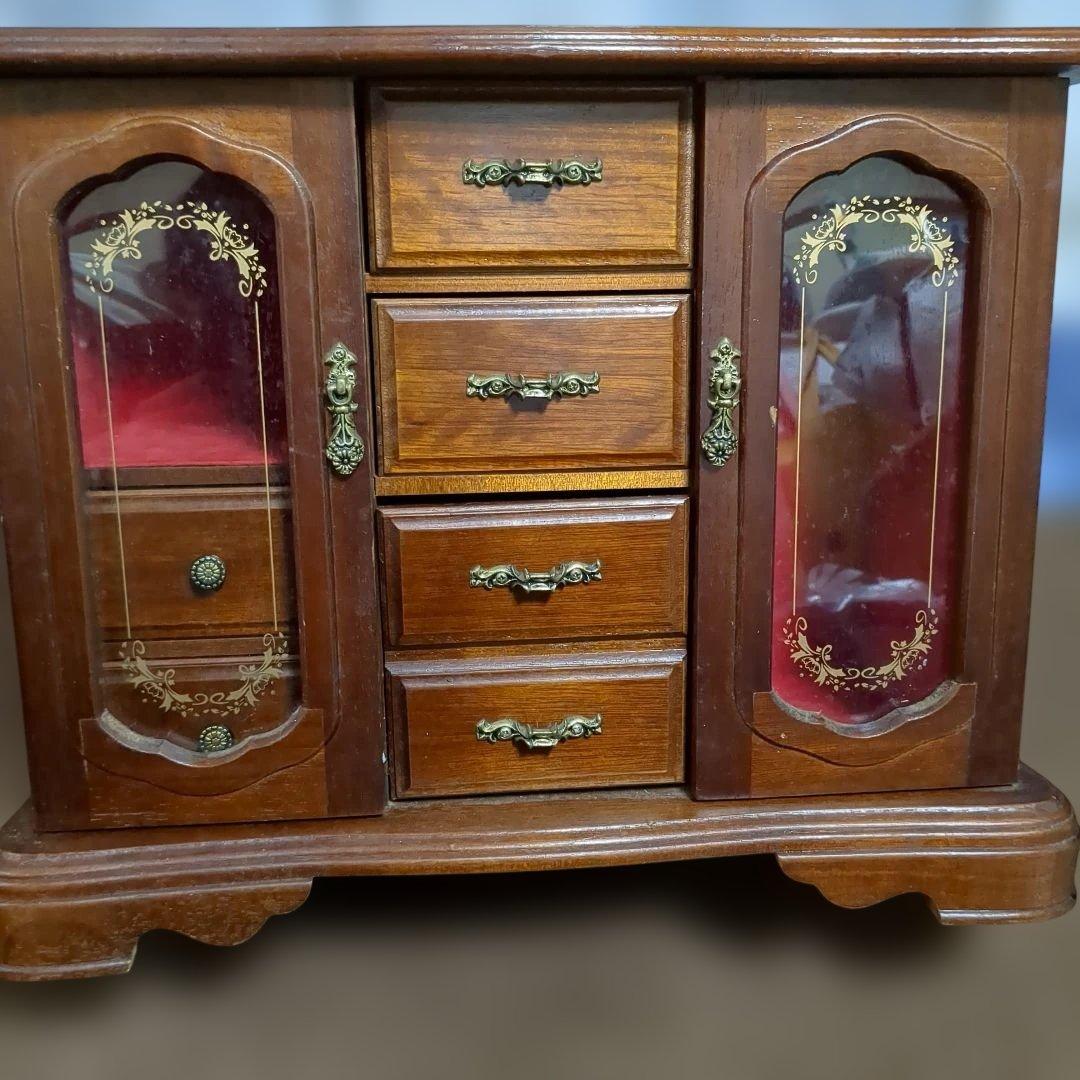 木製ミュージカルBOX　アクセサリーケース