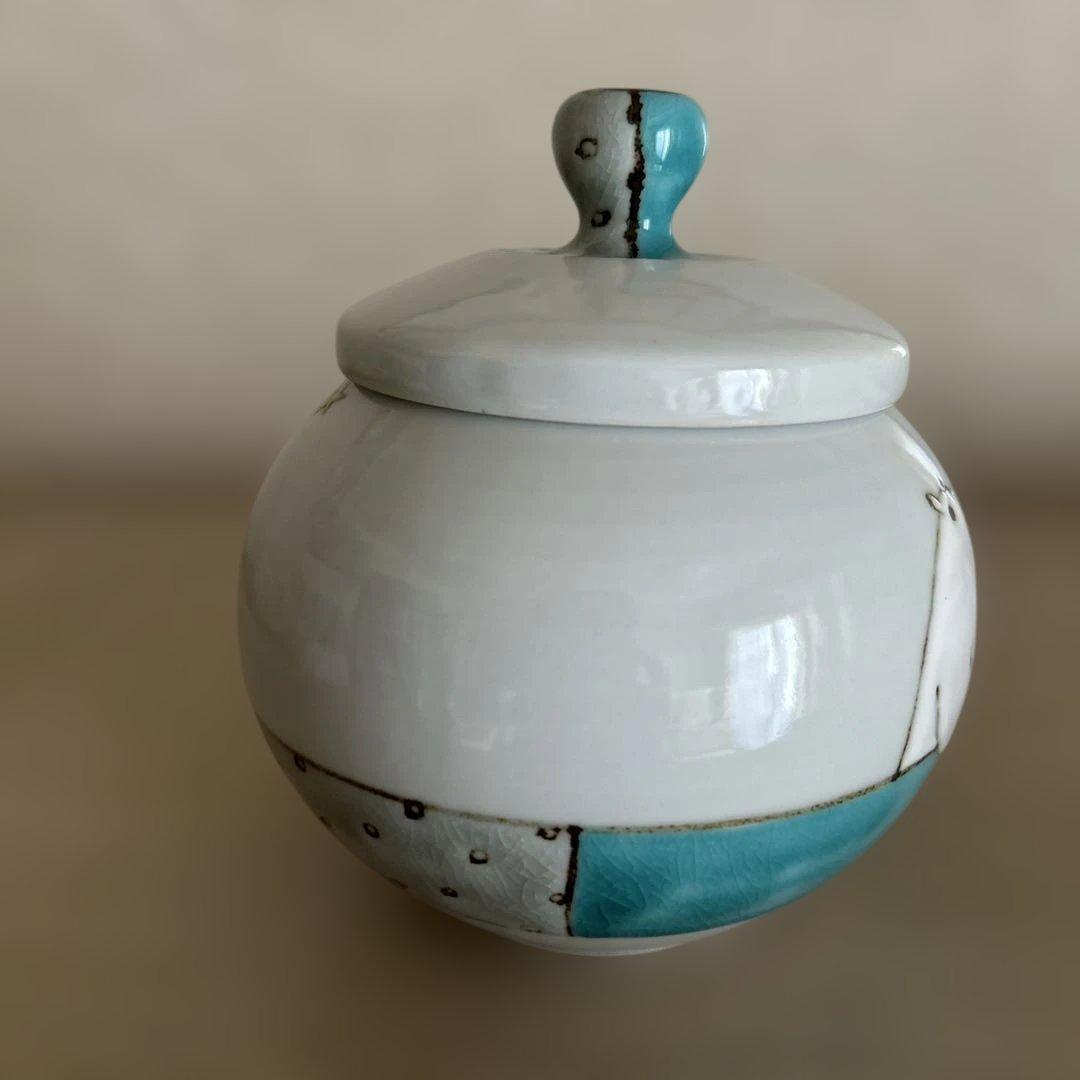 陶芸作家 九谷焼 山﨑裕理さん 【作家物】 蓋もの