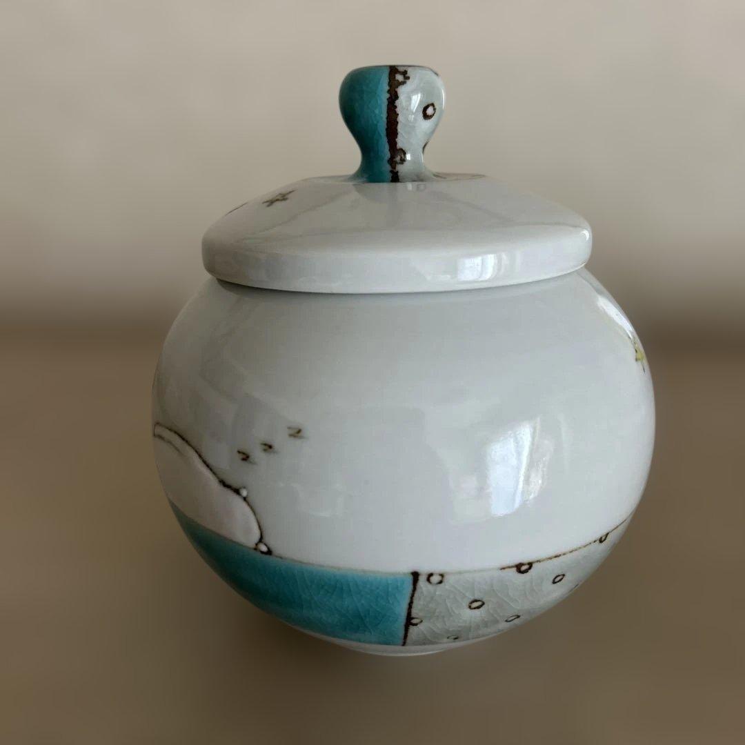 陶芸作家 九谷焼 山﨑裕理さん 【作家物】 蓋もの