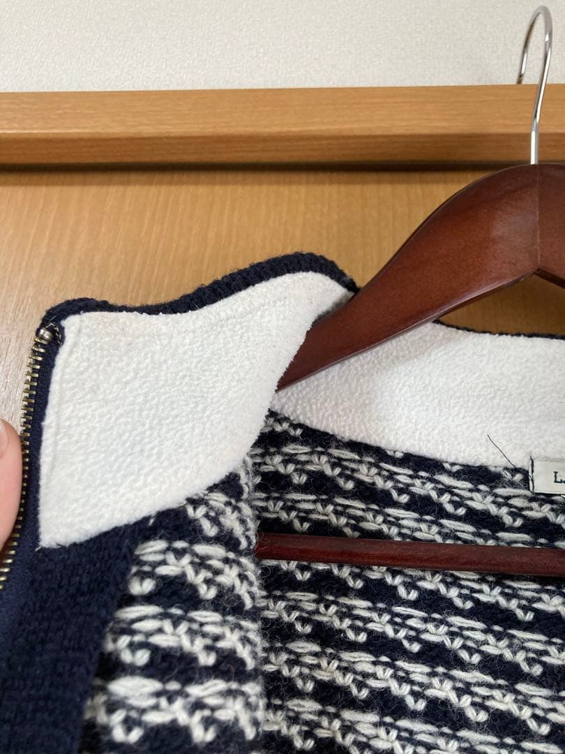 L.L.Bean バーズアイ　ドライバーズニット