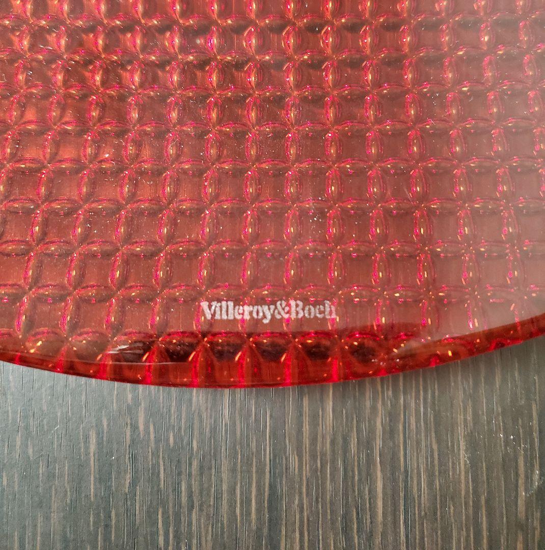 カラーコンセプト レッド　スクエアプレート　各2枚　ビレロイボッホ