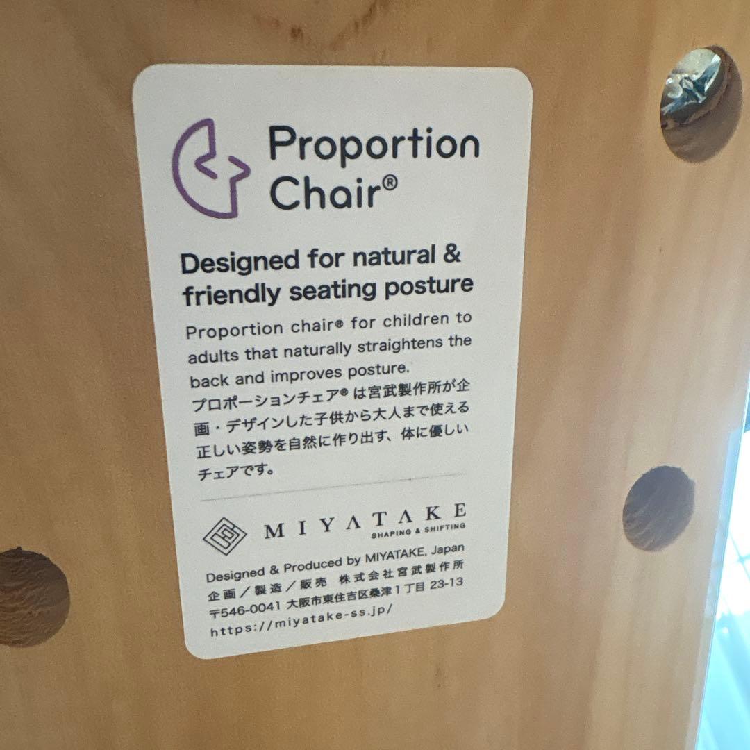宮武製作所 ミヤタケ プロポーションチェア バイオレット 椅子 キッズ