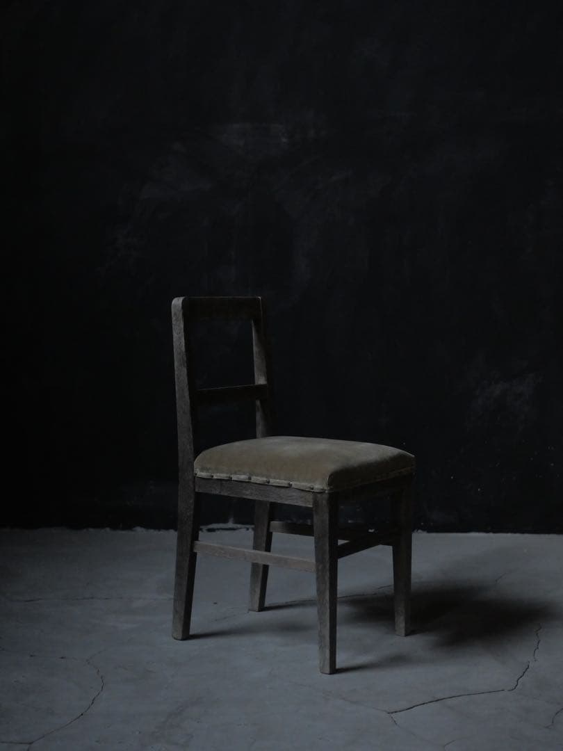 ダイニングチェア　椅子　張り替え済　古家具　古道具　アンティーク　昭和レトロ