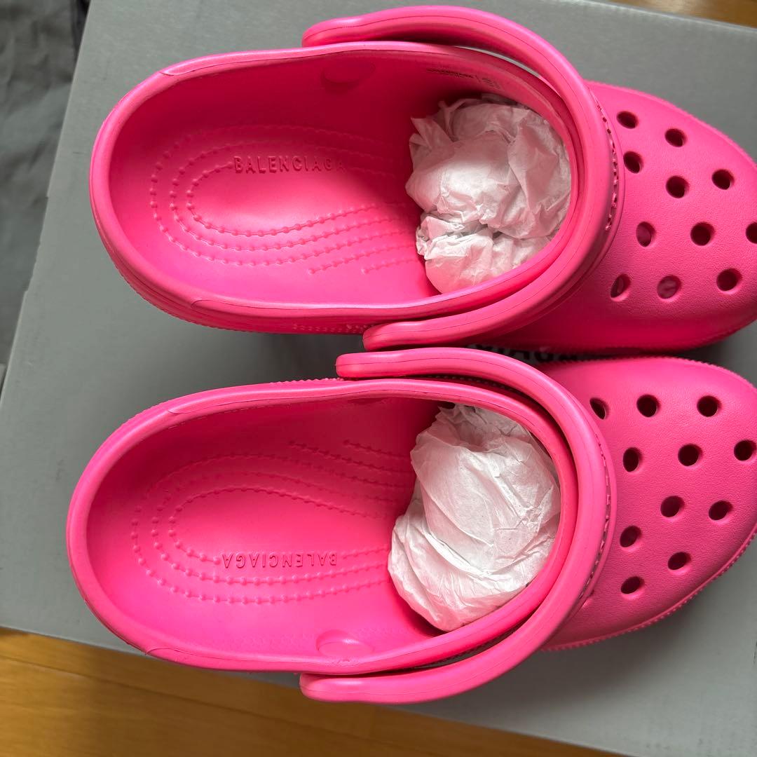 BALENCIAGA CROCS ピンク ヒール