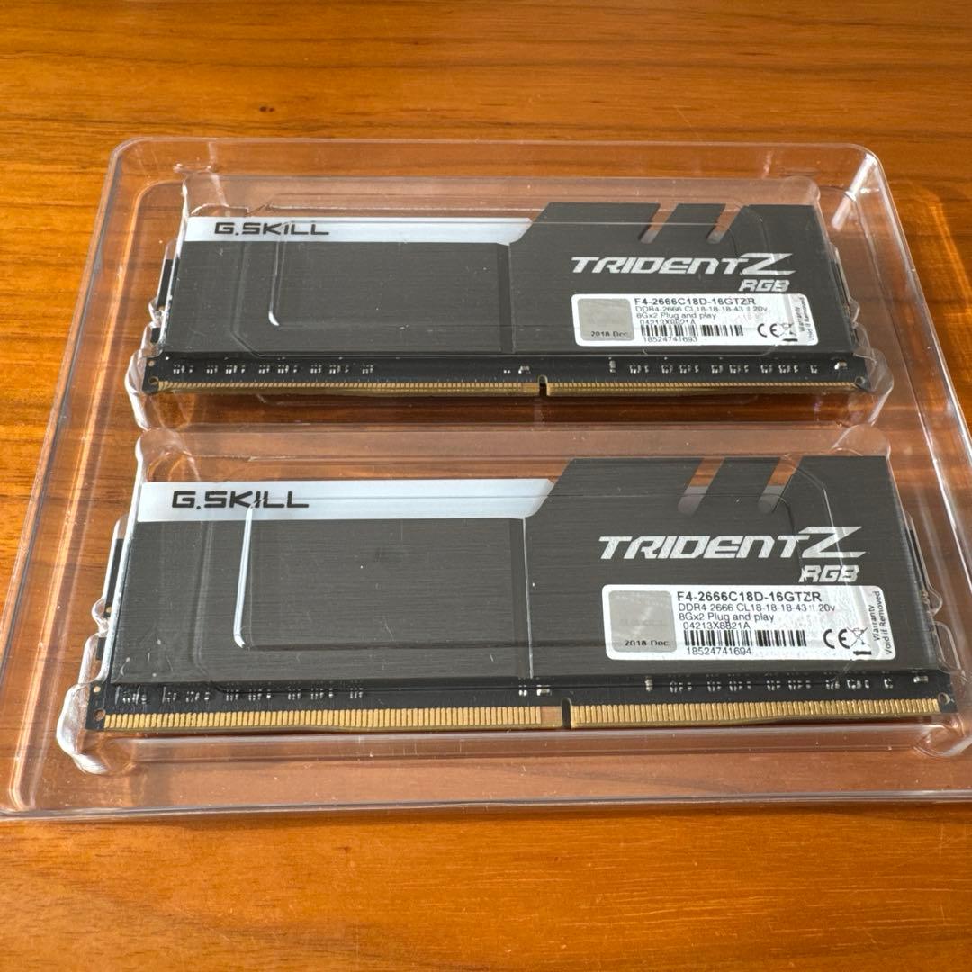 メモリー G.SKILL Trident Z RGB 16GB DDR4 2666MHz
