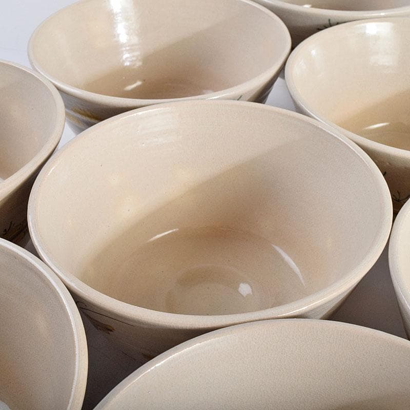 茶道具　八世乾山　山本如仙造　色絵金彩　数茶碗　十客　共箱　M　R9425B