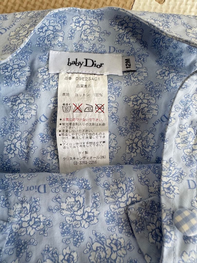 baby Dior 蝶刺繍ロンパース 12M
