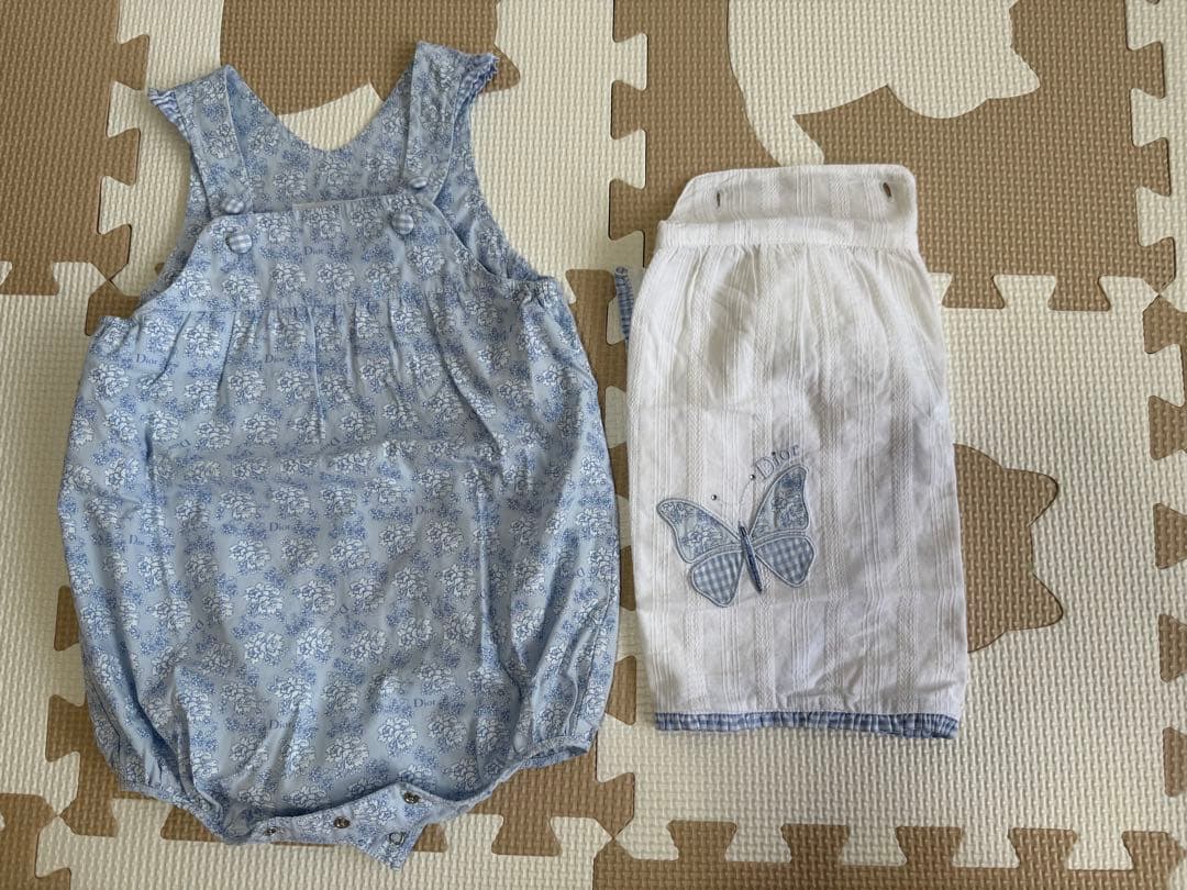 baby Dior 蝶刺繍ロンパース 12M