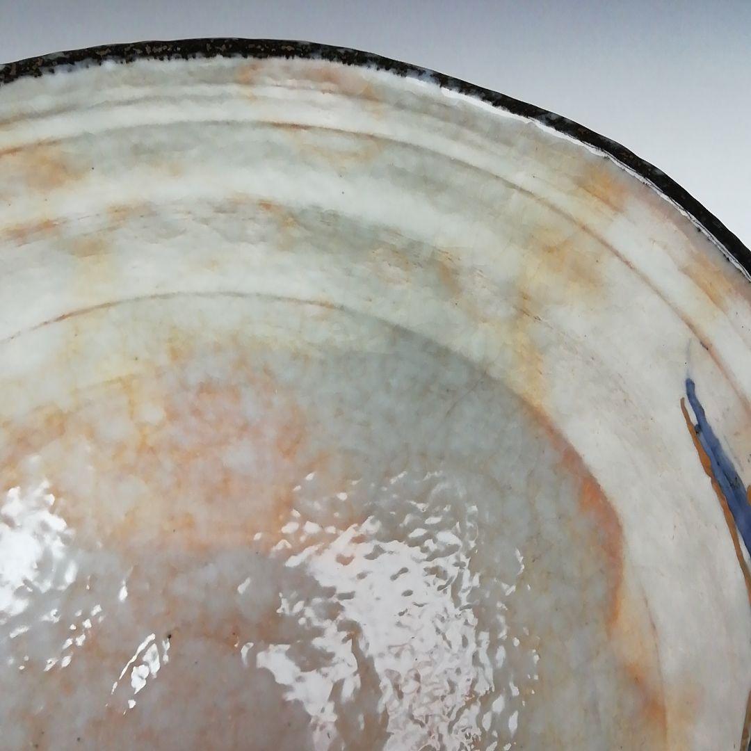 Ｗ２００　茶碗　『風神』『浅見与し三 造』　共箱　抹茶碗　茶道具