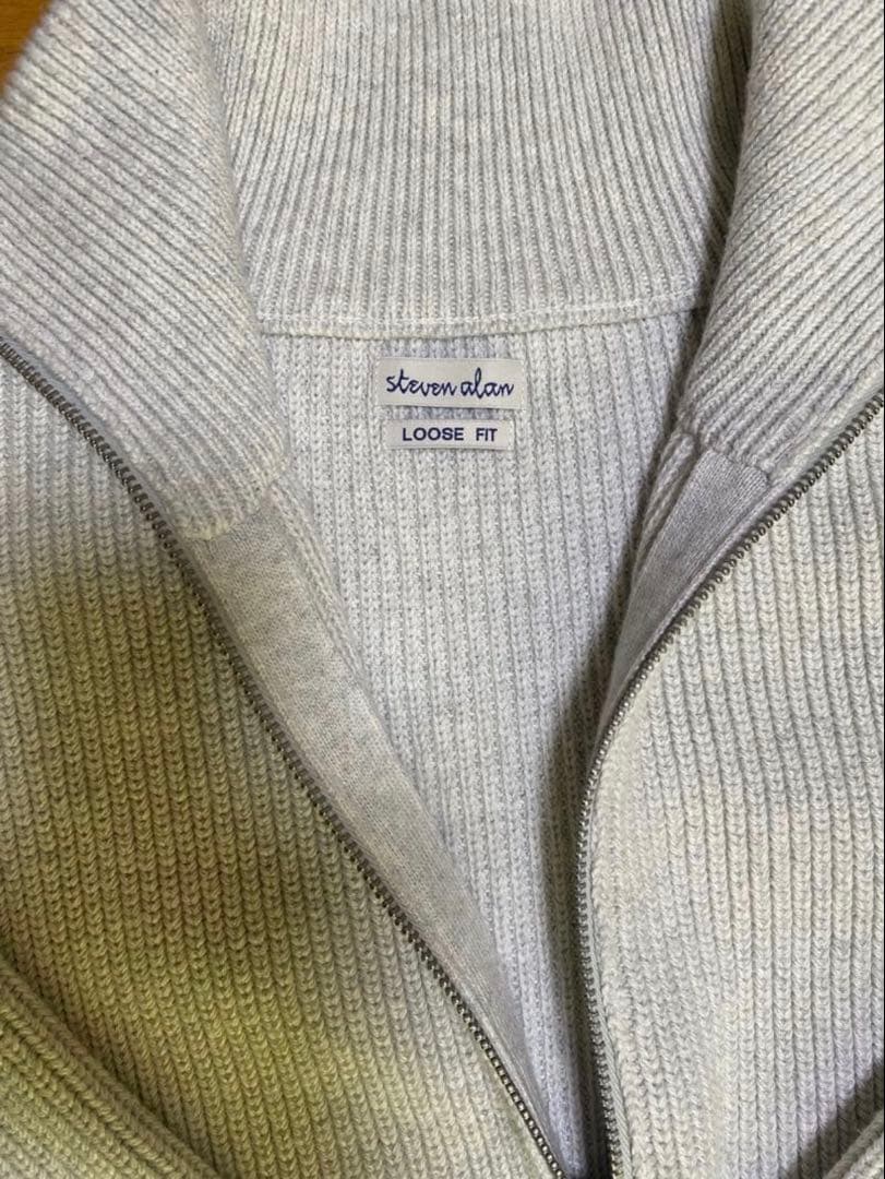 steven alan ハーフジップニット