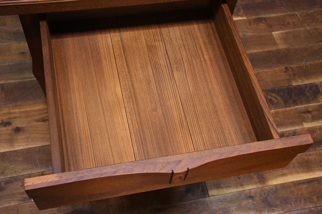 ECC9 チーク材 サイドテーブル 引出し付き ナイトテーブル 無垢材