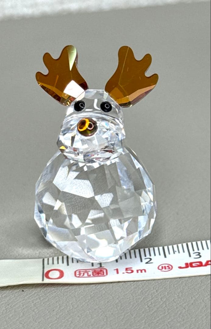超美品★ スワロフスキー　ロッキング　トナカイ　クリスタル　オブジェ　箱あり