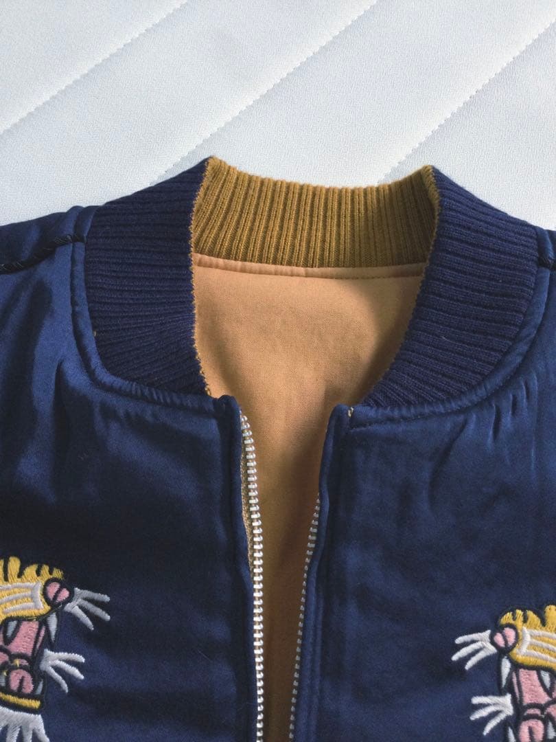 【激レア❗️】X-LARGE ロサンゼルス　虎刺繍ベトジャンダウンベスト　M