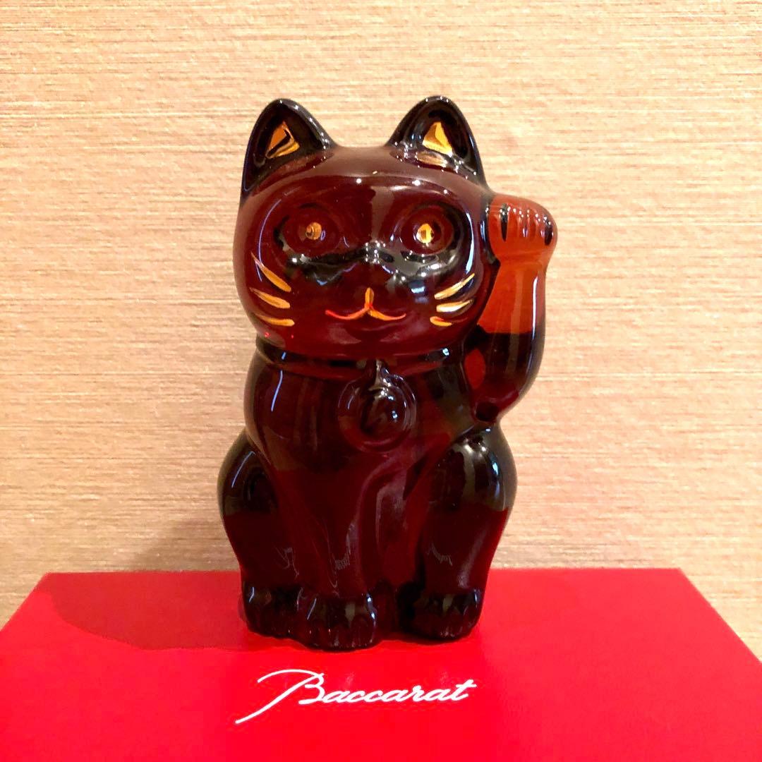 【新品未使用】バカラ　まねき猫　レッド