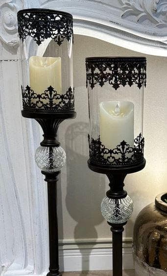 キャンドルホルダー 大小セット キャンドルスタンド クラシック AC-1563