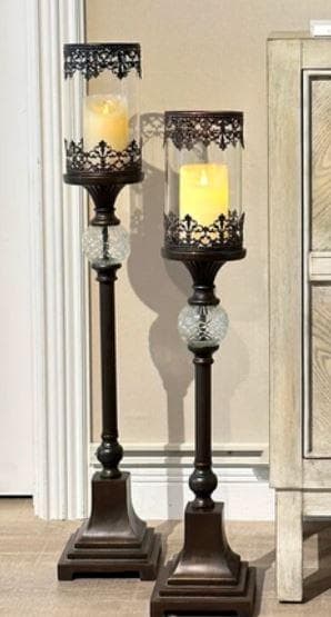 キャンドルホルダー 大小セット キャンドルスタンド クラシック AC-1563