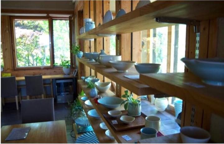 【未使用】黄瓷 菓子器 1