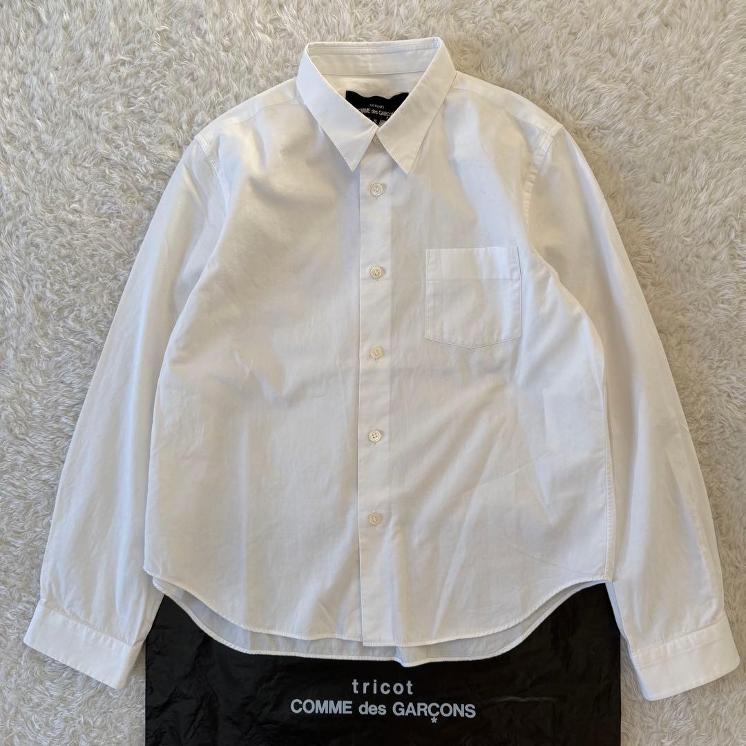 tricot COMME des GARCONS コットンシャツ　白　S