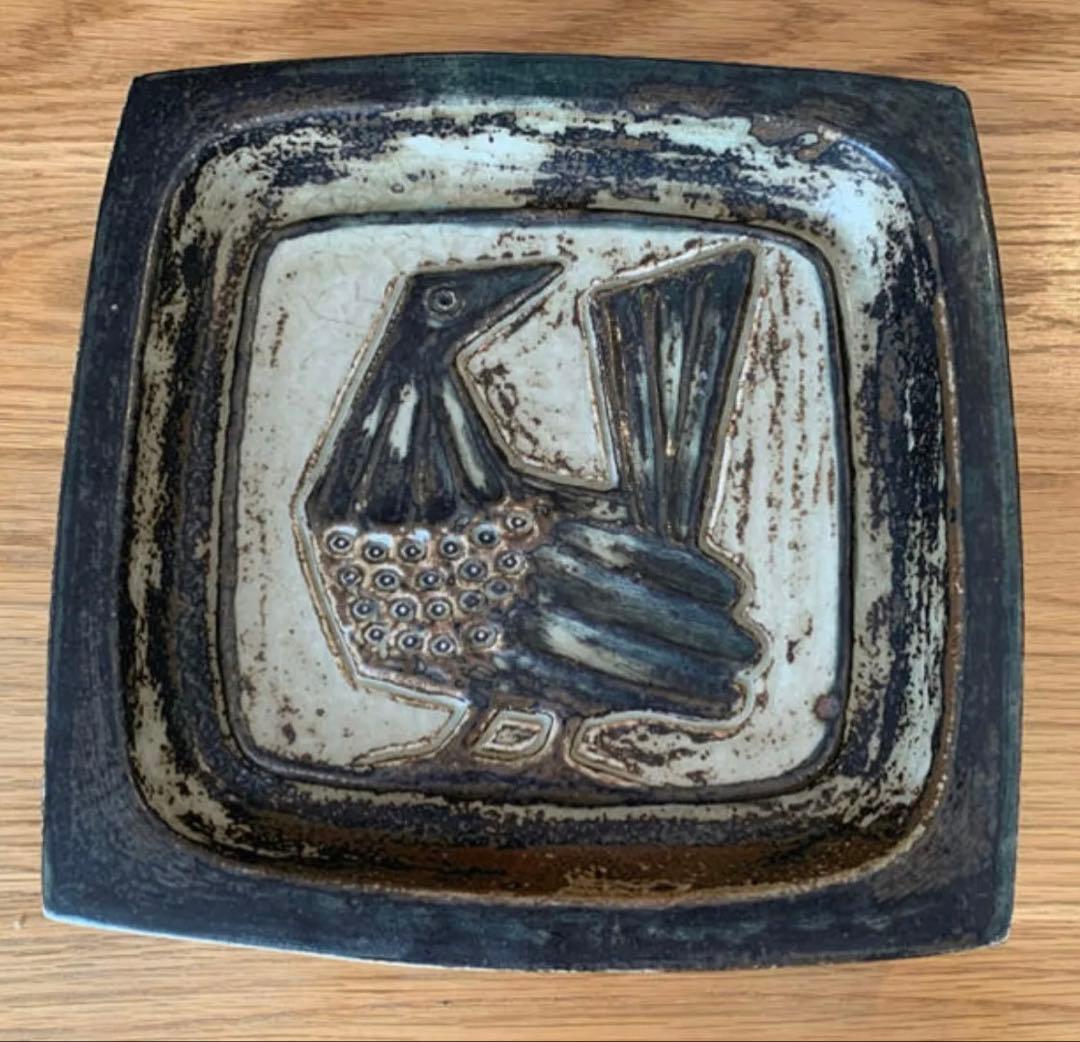 北欧アンティーク　ロイヤルコペンハーゲン 鳥柄ヴィンテージプレート