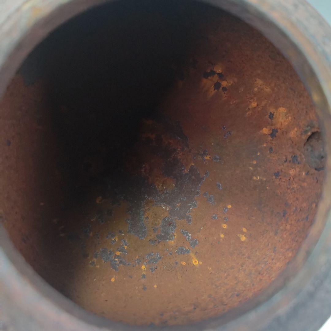 ウ311 鉄瓶『釜師　角谷莎村』『万代屋鉄瓶　共箱』茶道具　急須