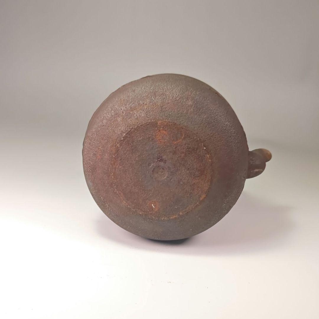 ウ311 鉄瓶『釜師　角谷莎村』『万代屋鉄瓶　共箱』茶道具　急須