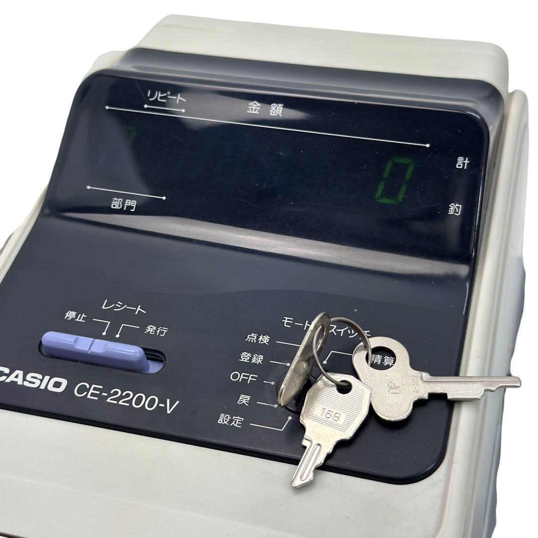 CASIO カシオ　レジスター　CE-2200 V 説明書付 現状品