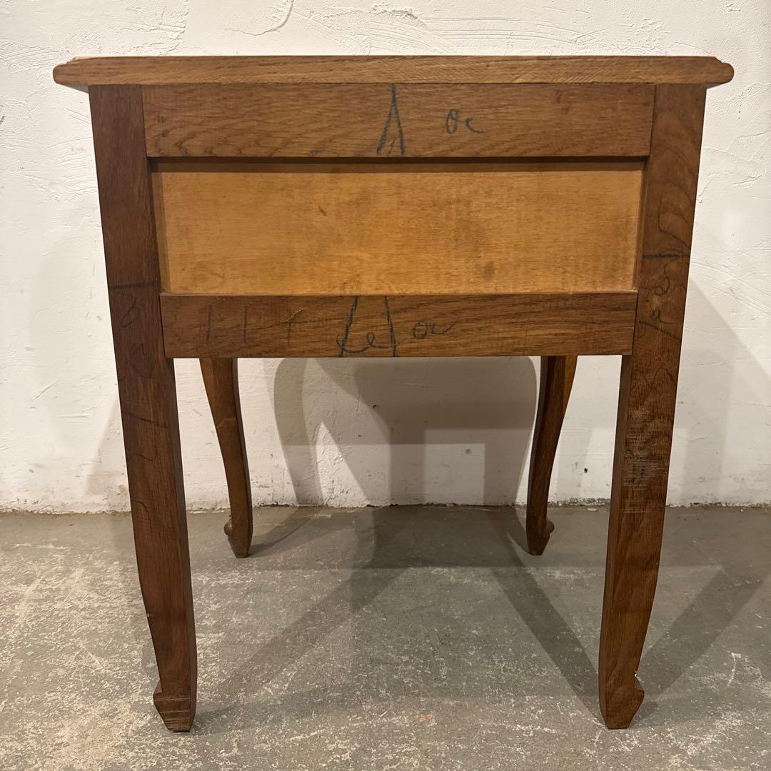 ヴィンテージ　木製サイドテーブル　引き出し付き