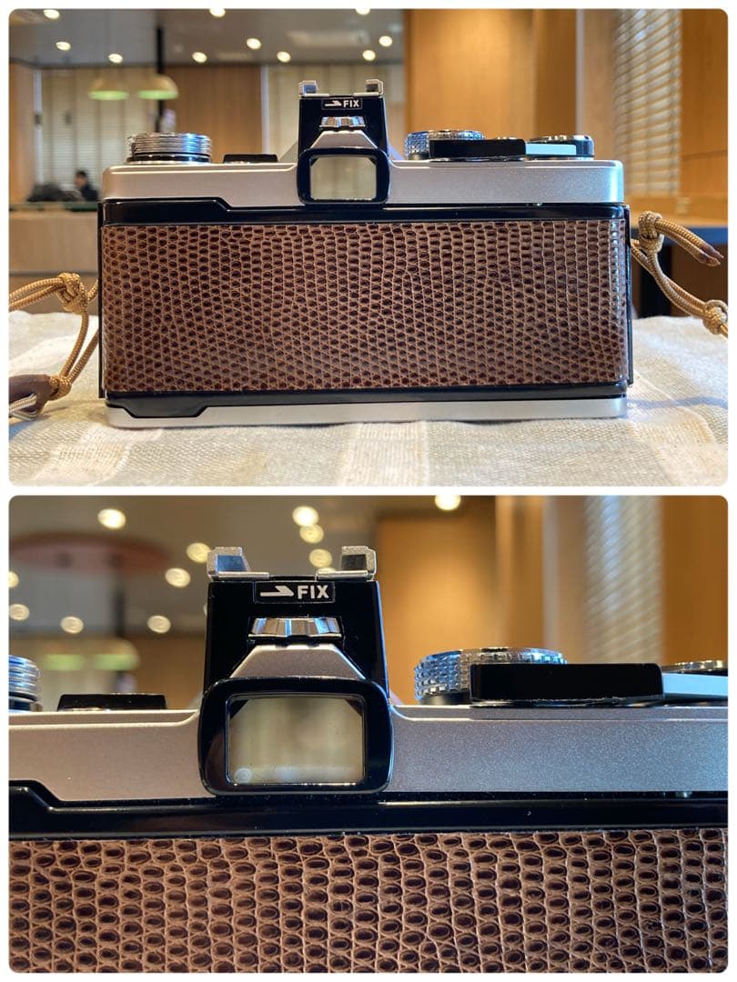 完動品＊美品＊初期保証！★オリンパスOM-1★リザード本革外装★フィルム入門に！