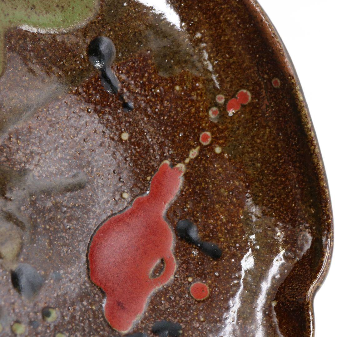 河井寛次郎作 三色打薬鉢　DZ377　GB1