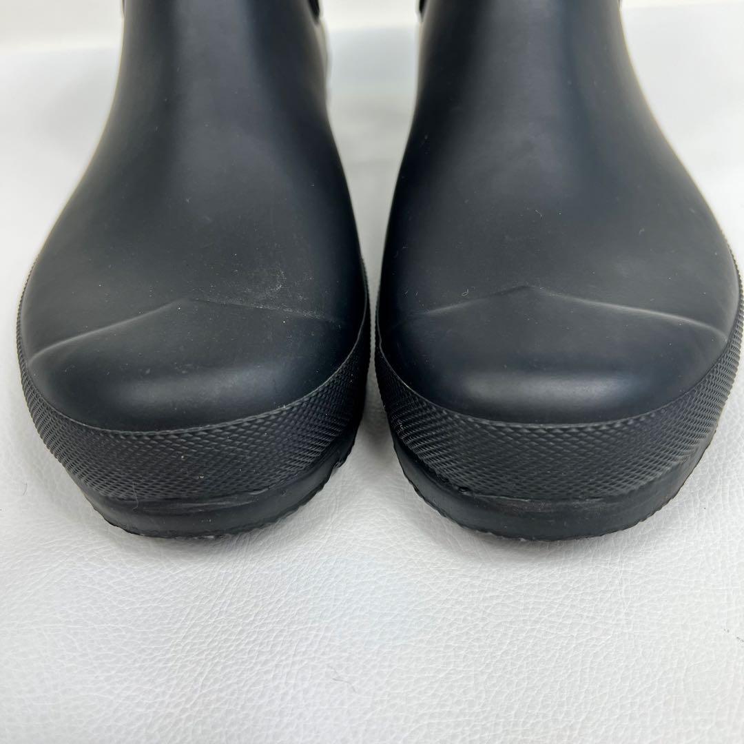 HUNTER ブラック ショートブーツ チェストブーツ レインブーツ 25㎝