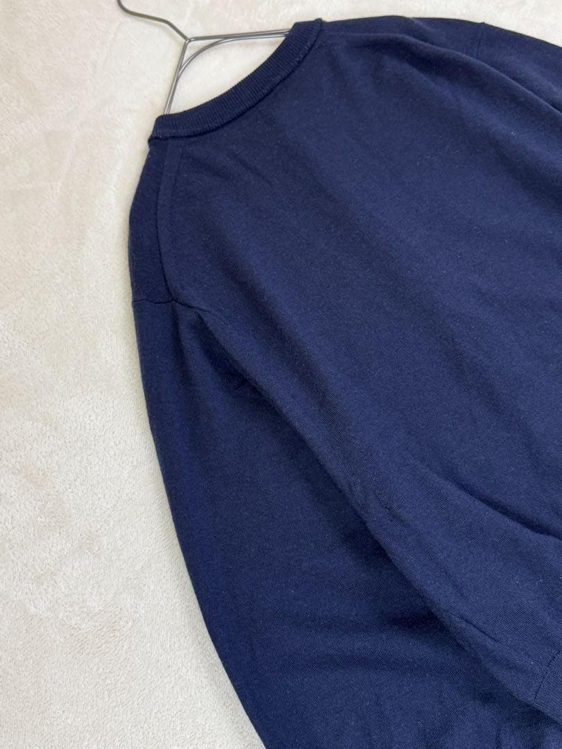 ORCIVALオーシバル　メタルボタンカーディガン　ボリュームスリーブ　紺色