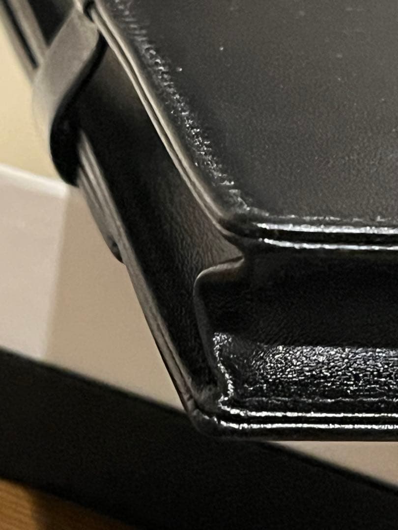 MONT BLANC 　レザーブラックペンケース　14313