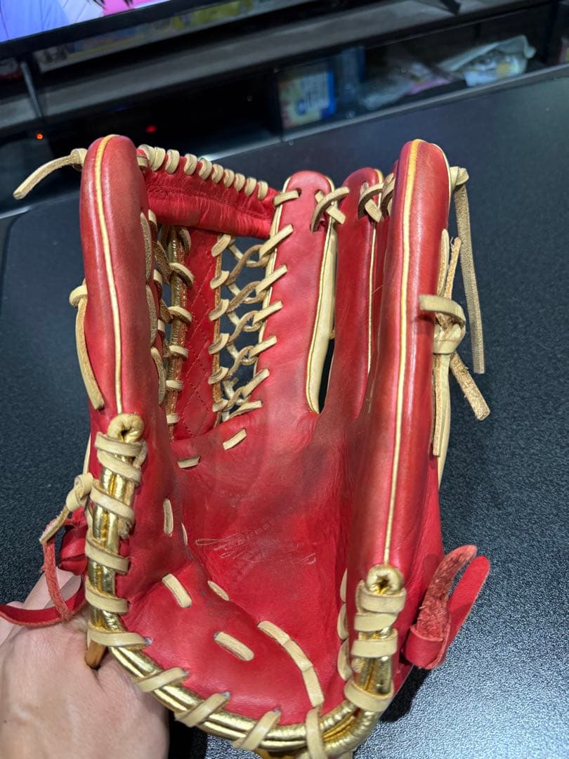 Rawlings 軟式グローブ レッド/ベージュ