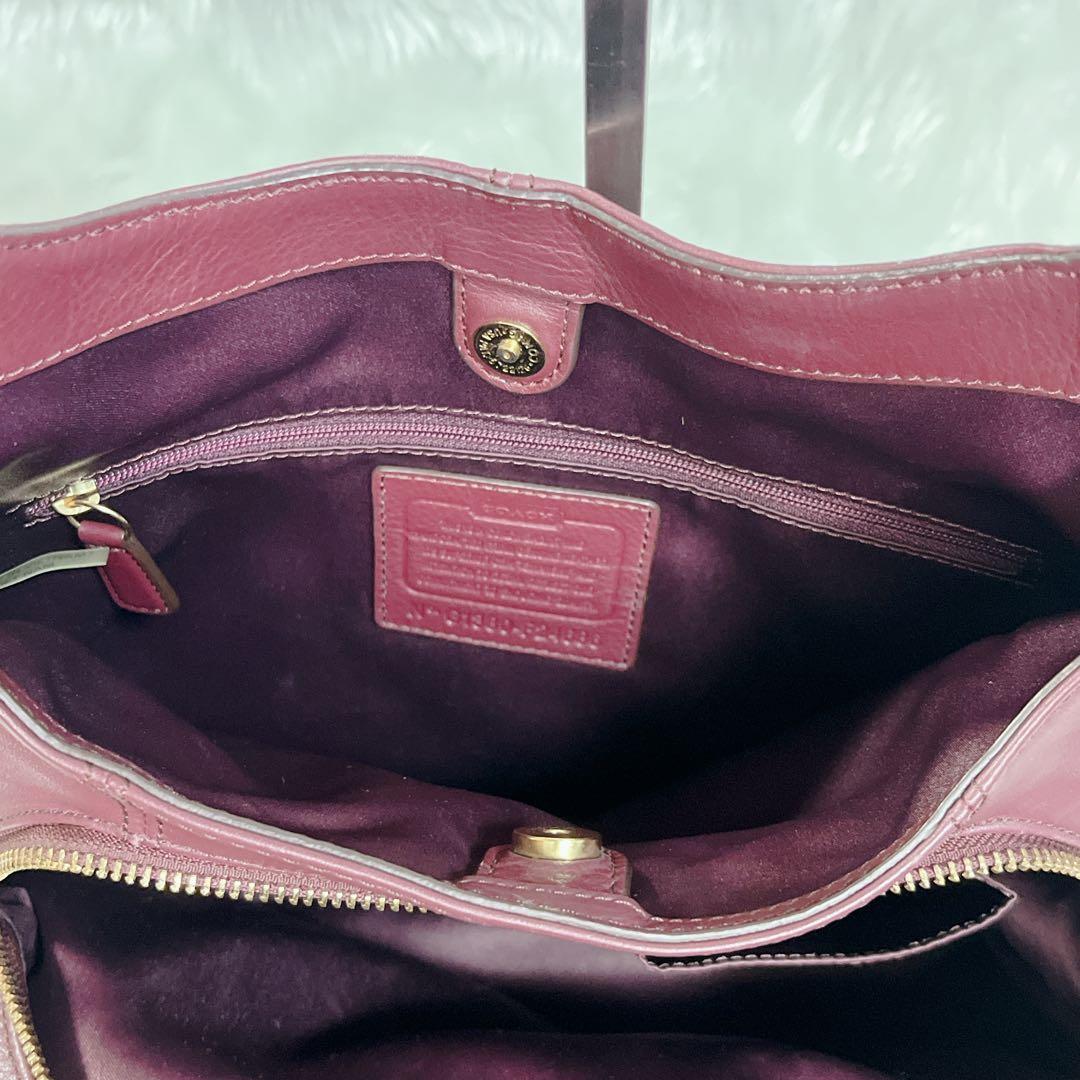 バッグ COACH SOHO leather bag Satchel Burgundy