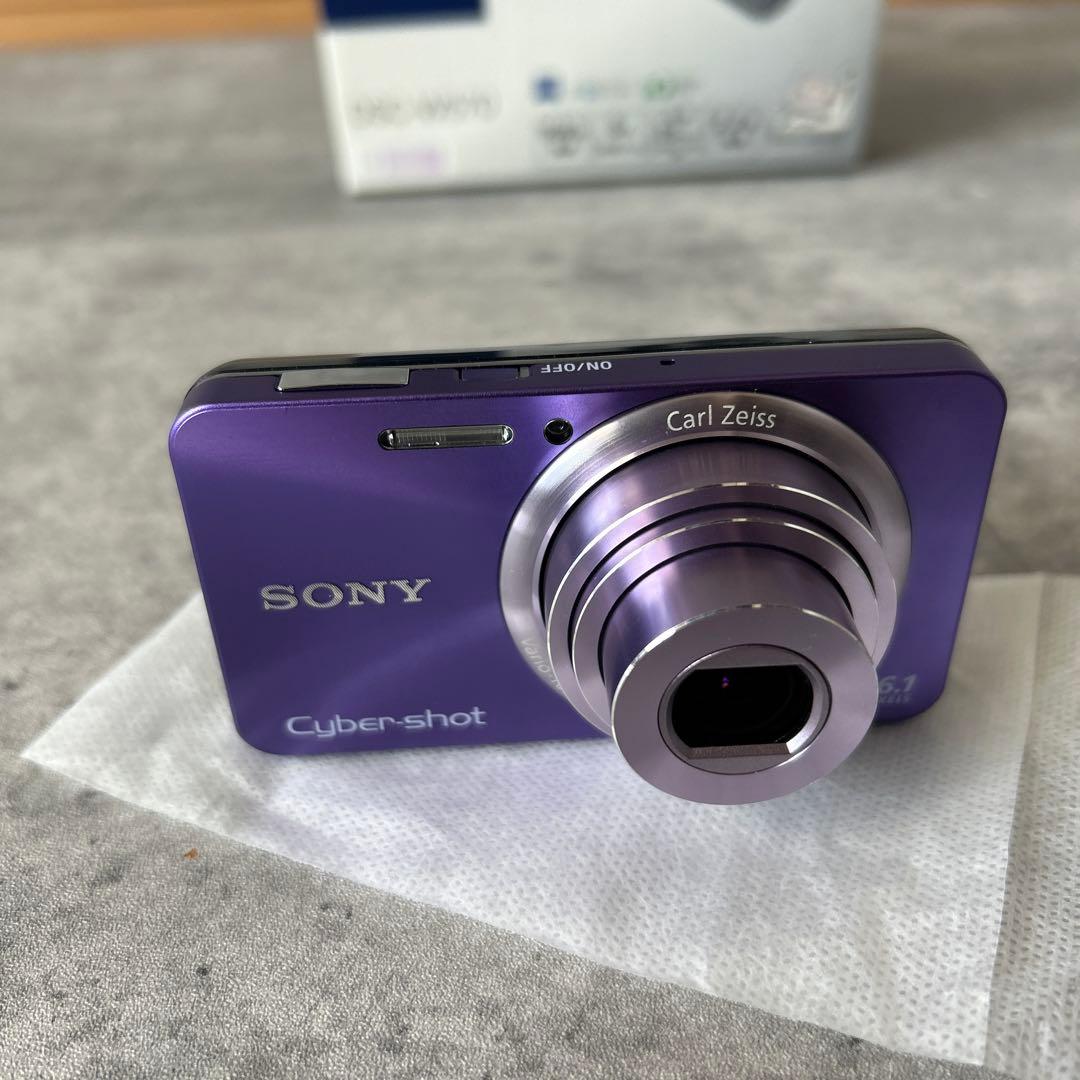【美品】SONY Cyber-shot DSC-W570　バイオレット　動作OK