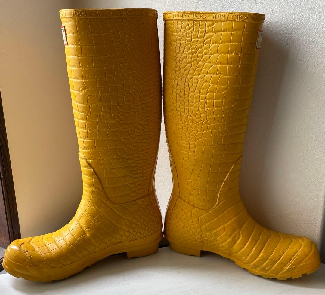 【日本未発売】HUNTER ハンター ジミーチュウ コラボ 長靴 レインシューズ