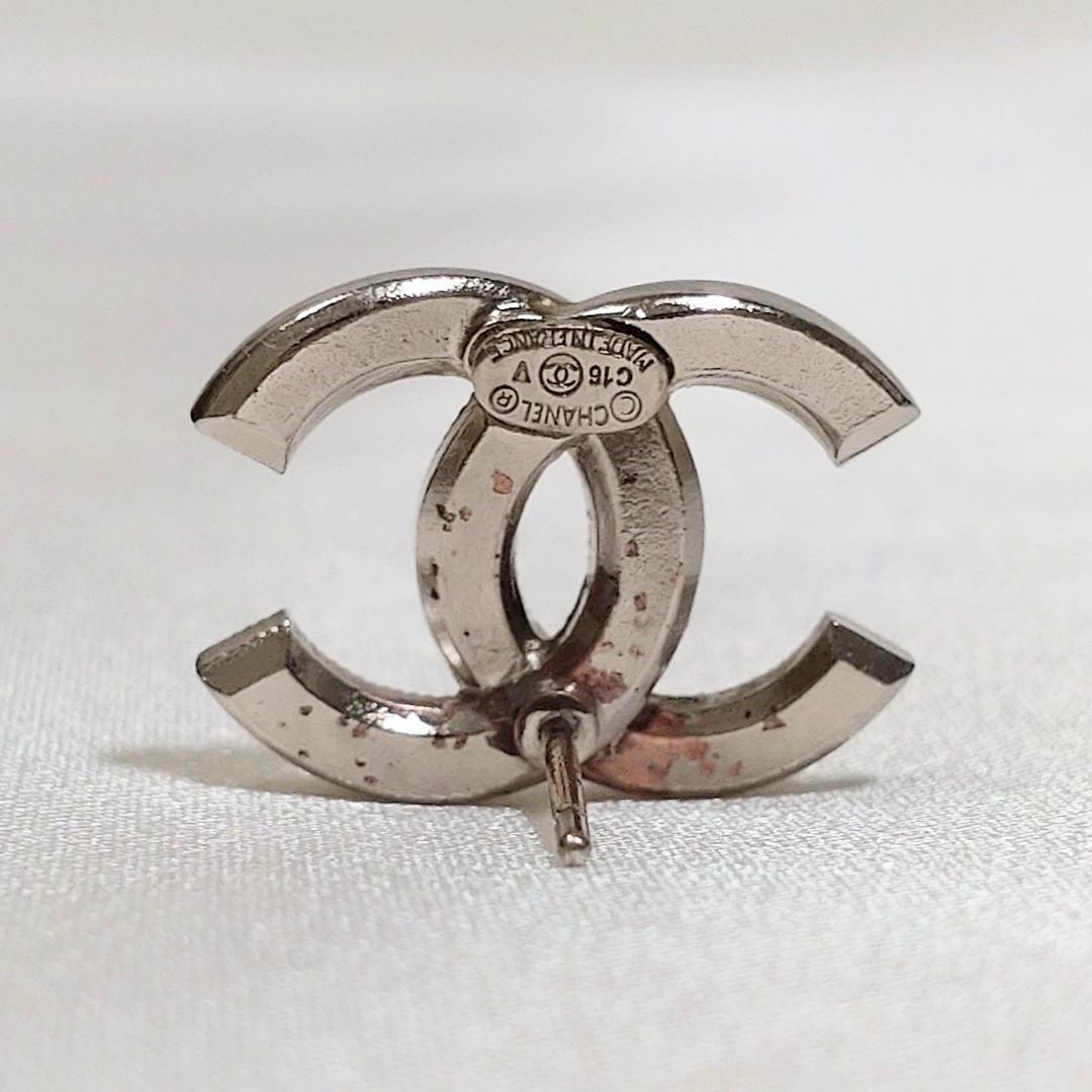 【riページ】美品✨シャネル ピアス ココマーク ラインストーン 片耳