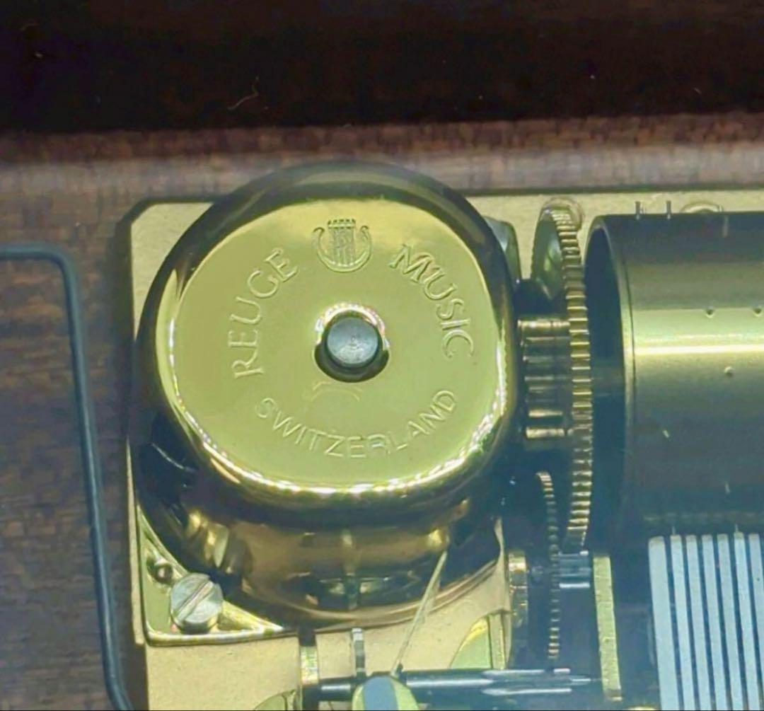 〈美品〉リュージュ カノン REUGE CANON　オルゴール ピアノ塗装 瘤杢