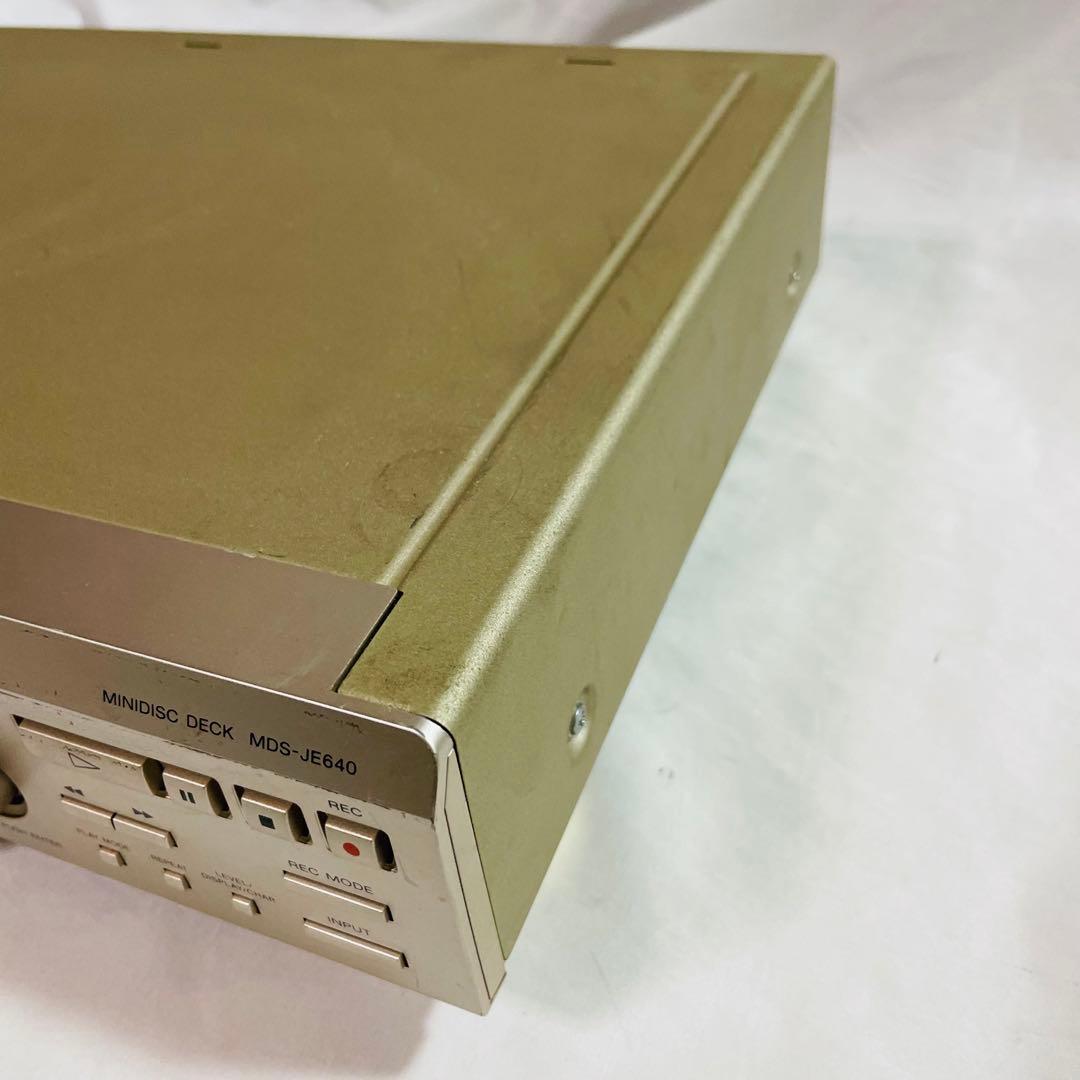 SONY ソニー　MDS-JE640 　MDレコーダー　現状品