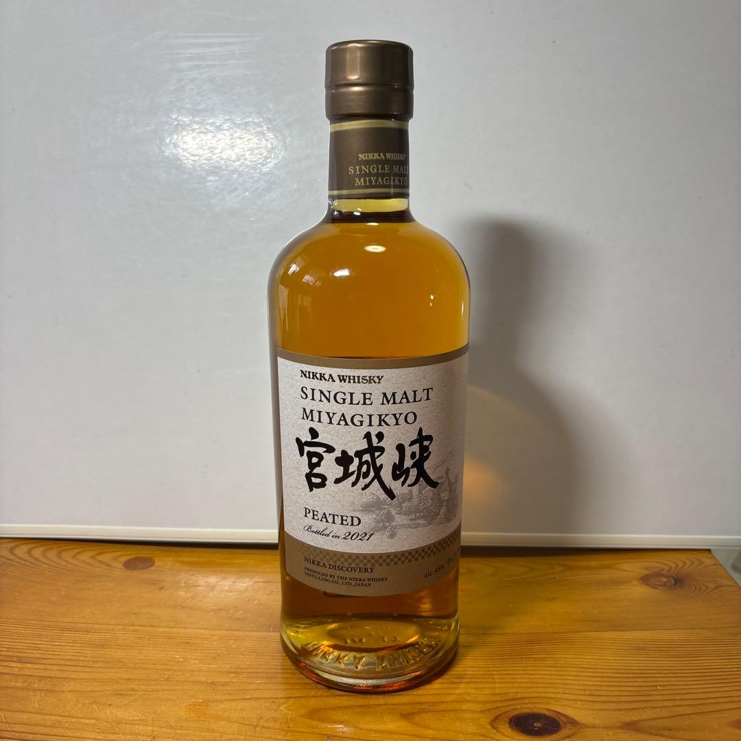 新品未開栓 ニッカ宮城峡シングルモルト2021 ピーテッド 700ml
